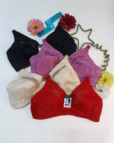 خرید سوتین دانتل زیر نخ سه لایه عمده